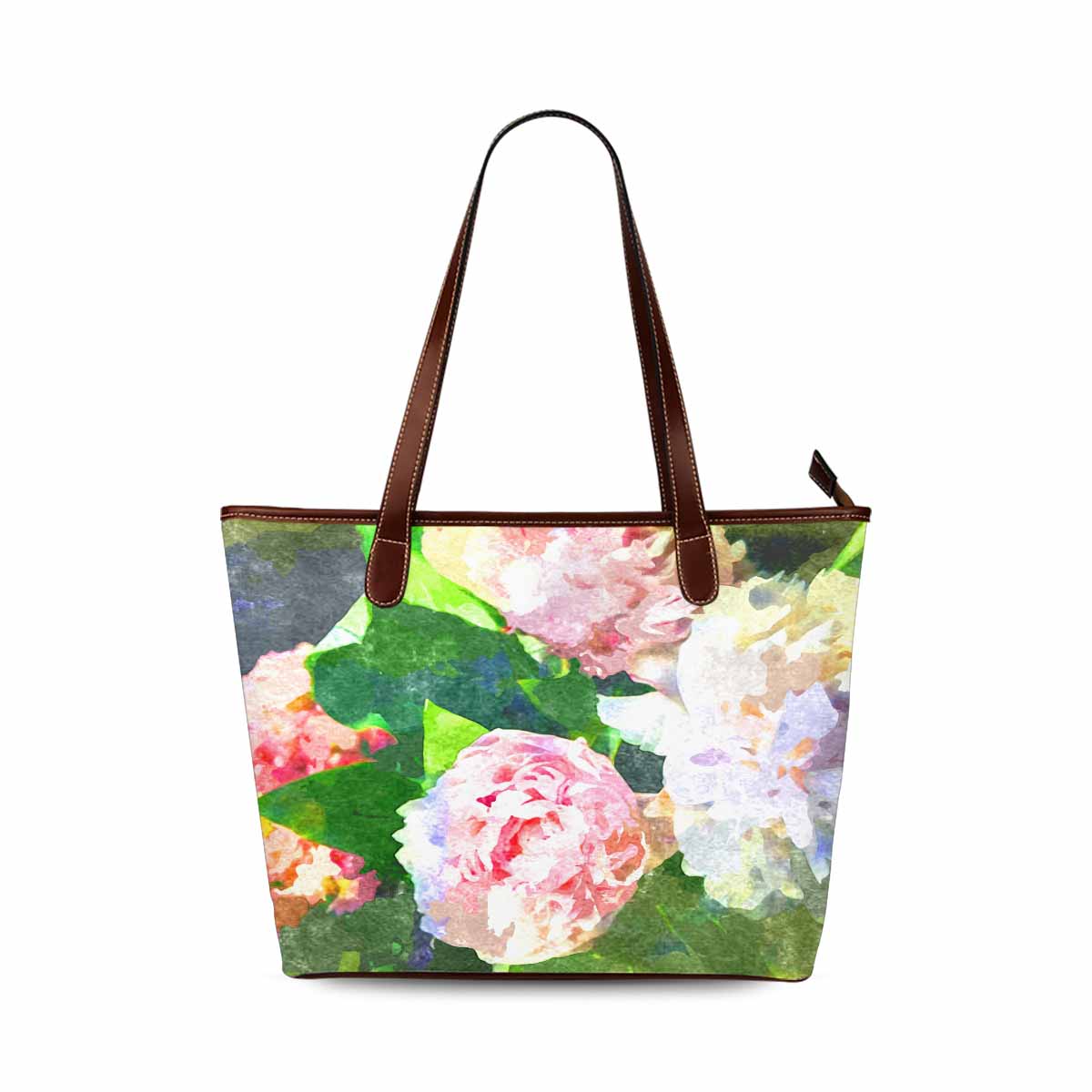 Classic Fabric handbag, watercolor floral, design 97