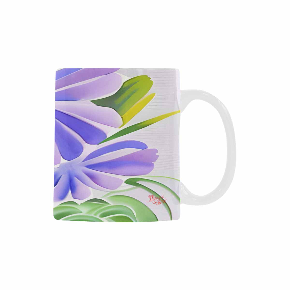 Quality Mug, coffee mug, tea cup, Bright florals, Set 1, Design 54