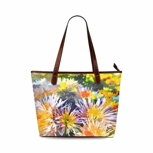 Classic Fabric handbag, watercolor floral, design 36