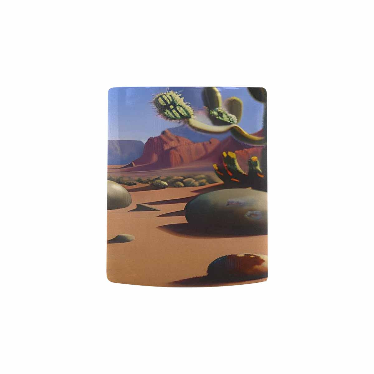 Coffee Mug, tea cup, desert scene, design 17