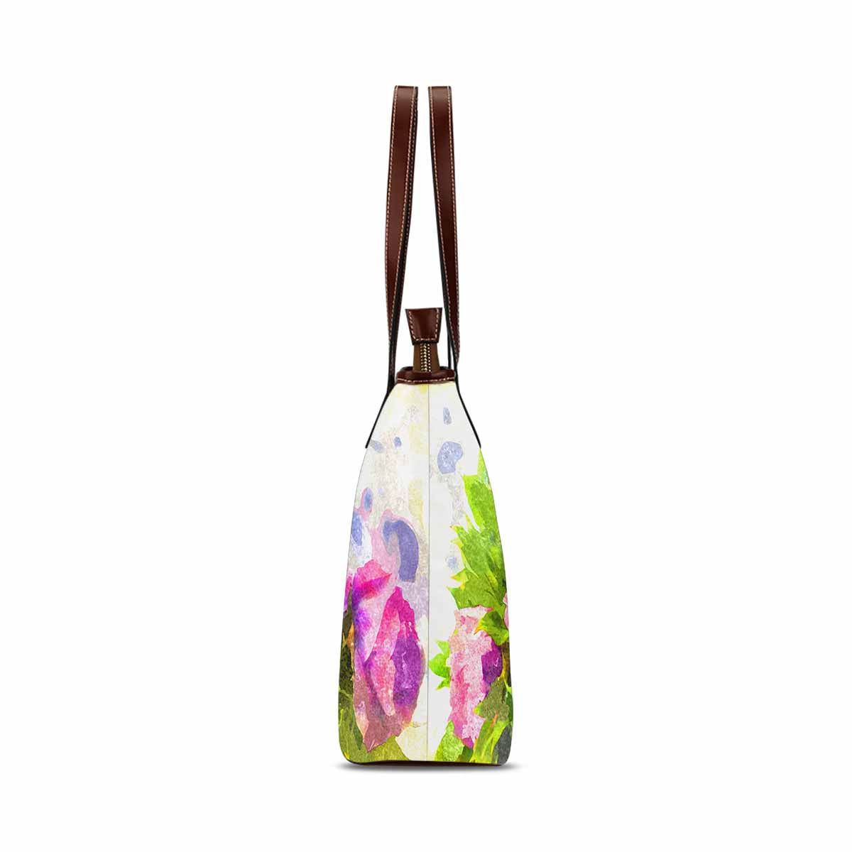 Classic Fabric handbag, watercolor floral, design 15