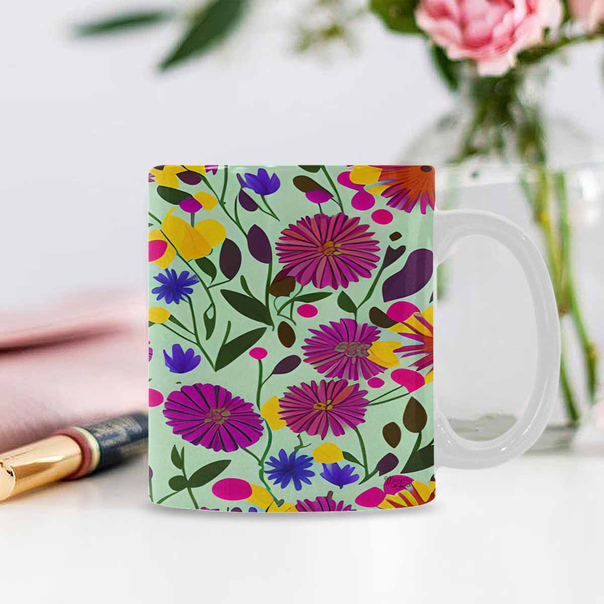 Quality Mug, coffee mug, tea cup, Set 1, Mixed Floral design 33