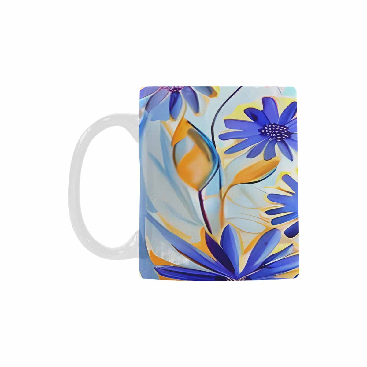 Quality Mug, coffee mug, tea cup, Bright florals, Set 1A, Design 52