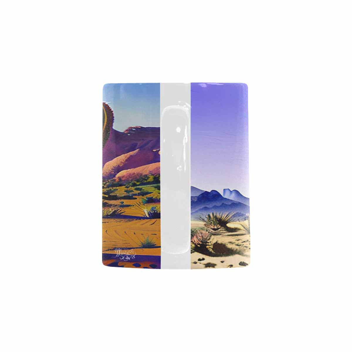 Coffee Mug, tea cup, desert scene, design 21