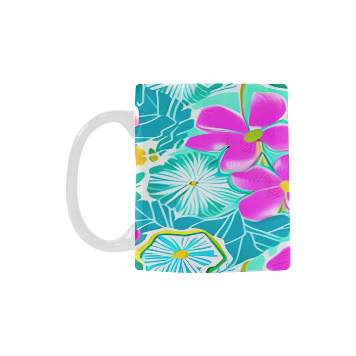 Quality Mug, coffee mug, tea cup, Bright florals, Set 1, Design 131