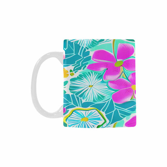 Quality Mug, coffee mug, tea cup, Bright florals, Set 1, Design 131