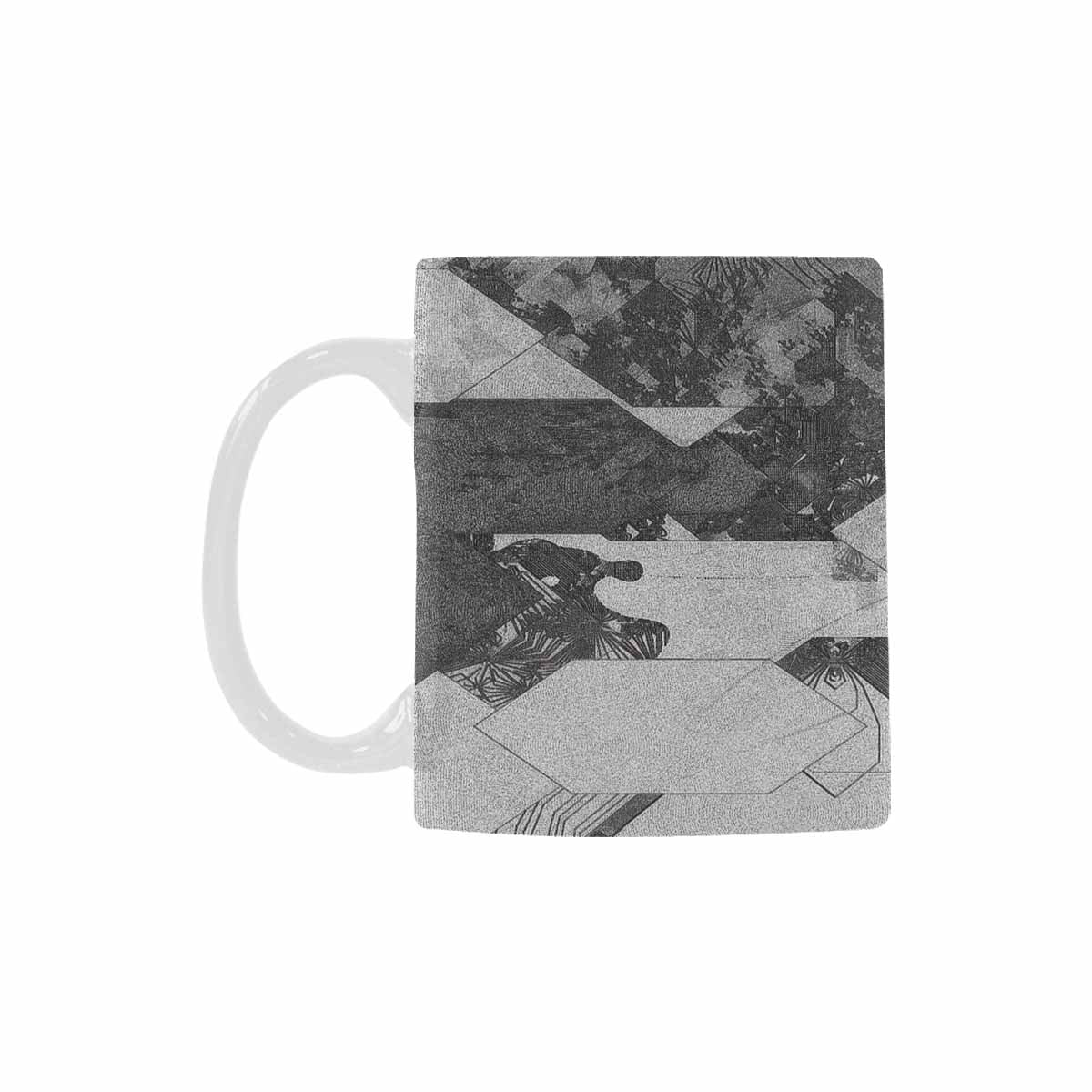 Quality Mug, coffee mug, tea cup, B & W Abstract, Set 1, design 78