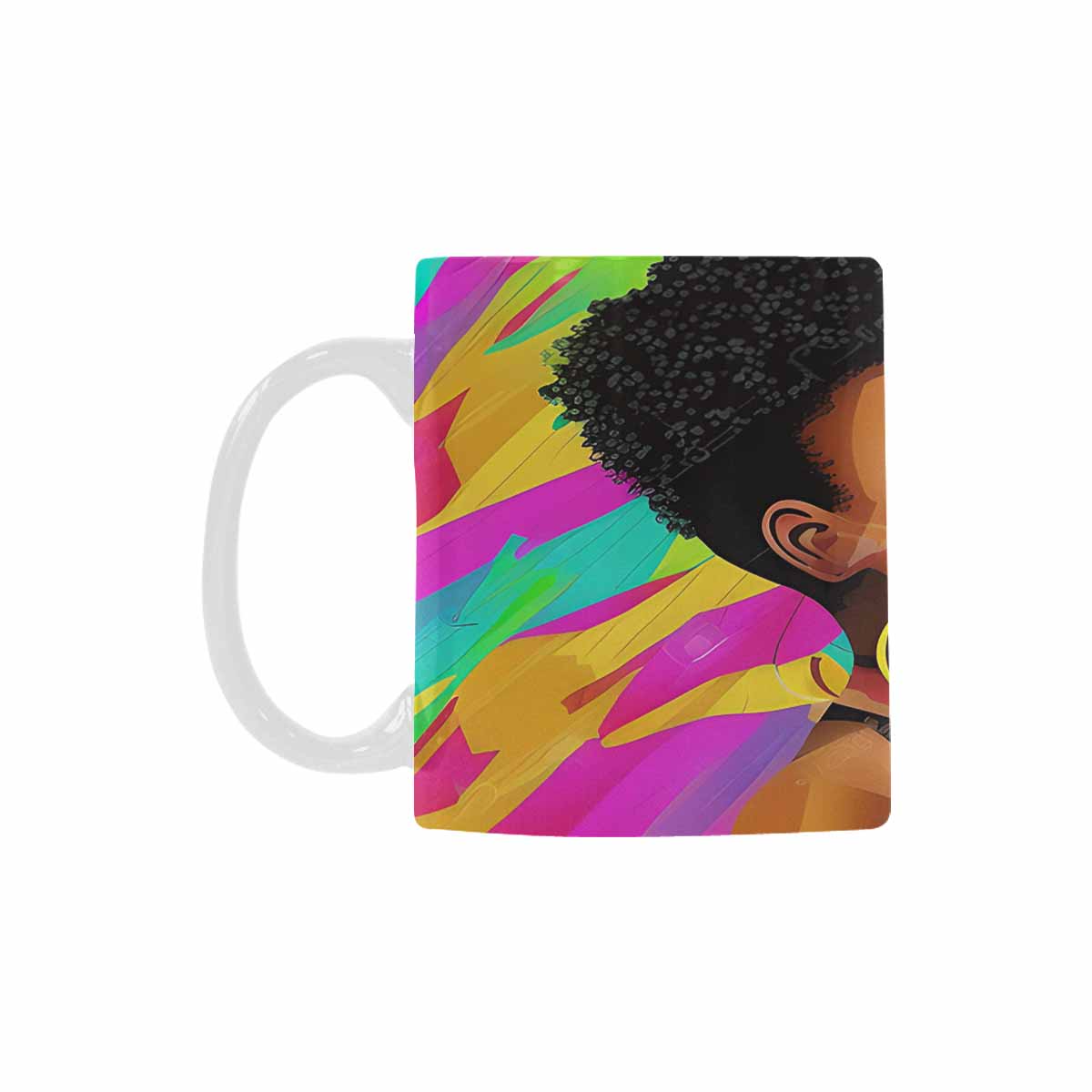 Quality Mug, coffee mug, tea cup, Black Faces, Set 1, design 47