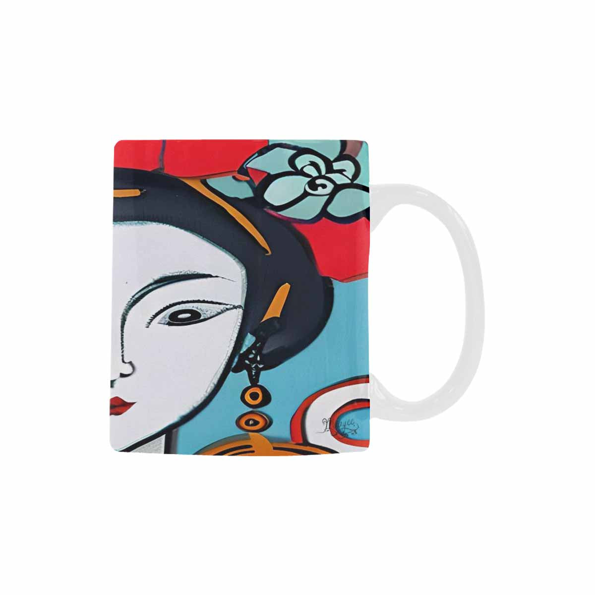 Quality Mug, coffee mug, tea cup, Asian Faces, Design 46