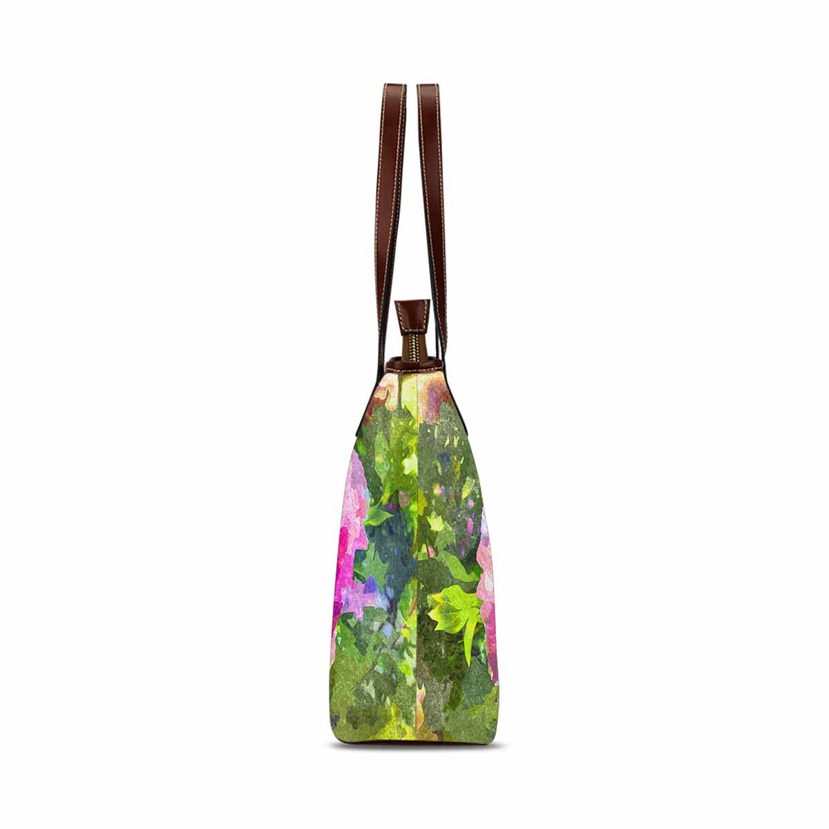 Classic Fabric handbag, watercolor floral, design 158