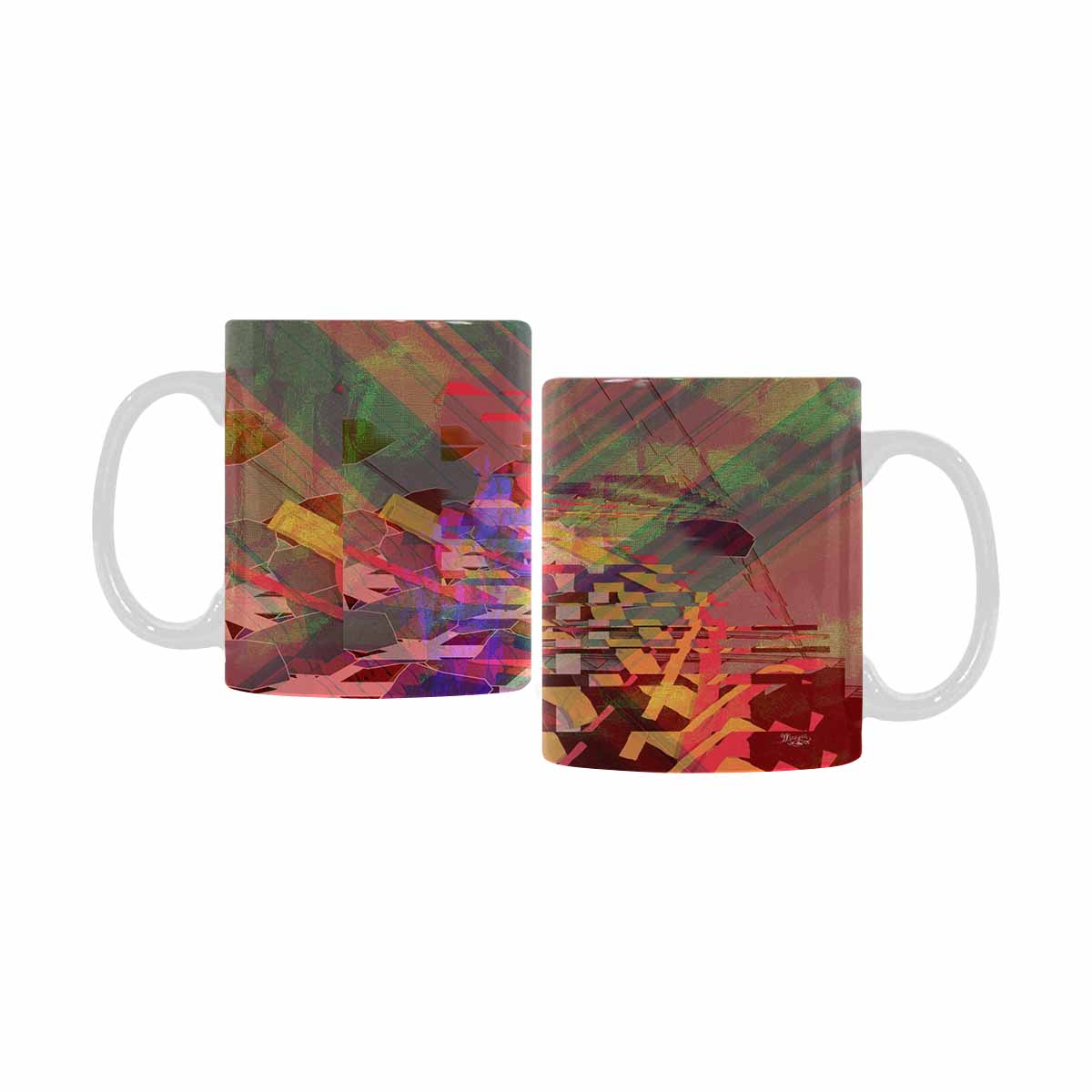 Unique Abstract design coffee mug, set 1, design 8