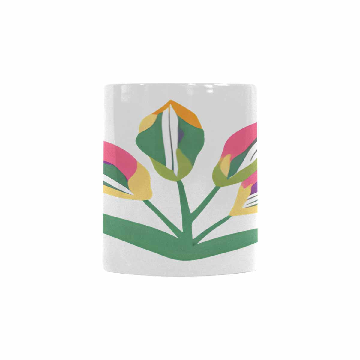 Quality Mug, coffee mug, tea cup, Bright florals, Set 2, design 81