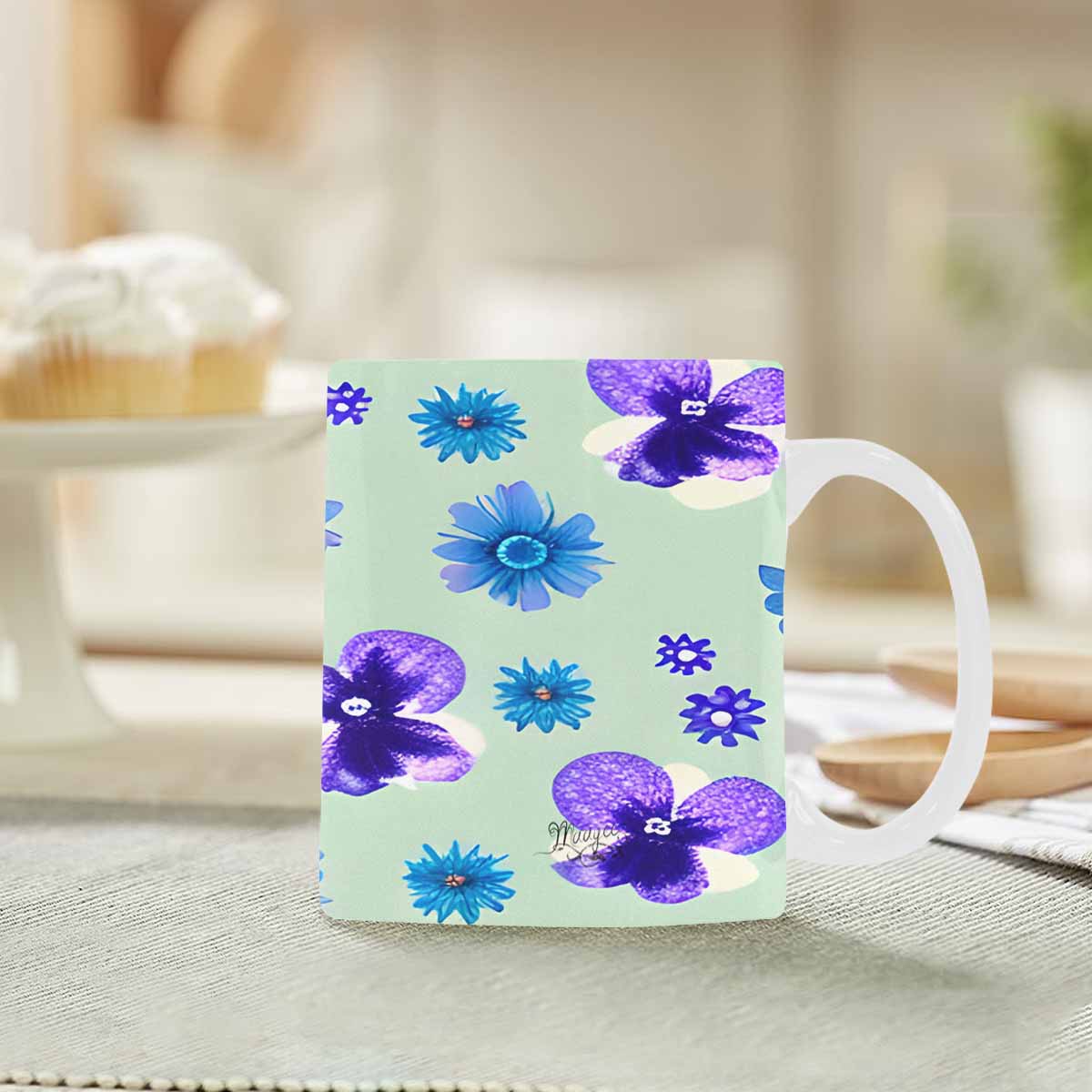 Quality Mug, coffee mug, tea cup, Bright florals, Set 1, Design 139