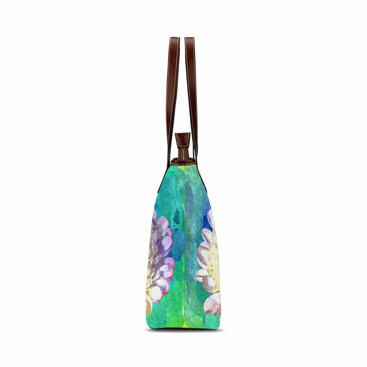 Classic Fabric handbag, watercolor floral, design 40