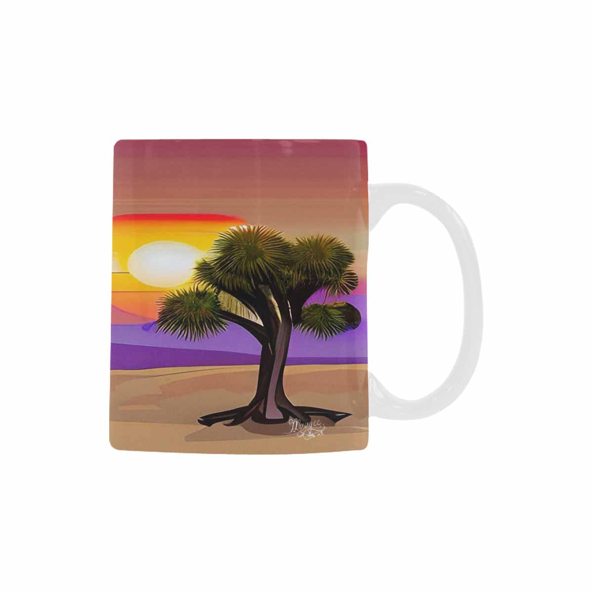 Coffee Mug, tea cup, desert scene, design 71