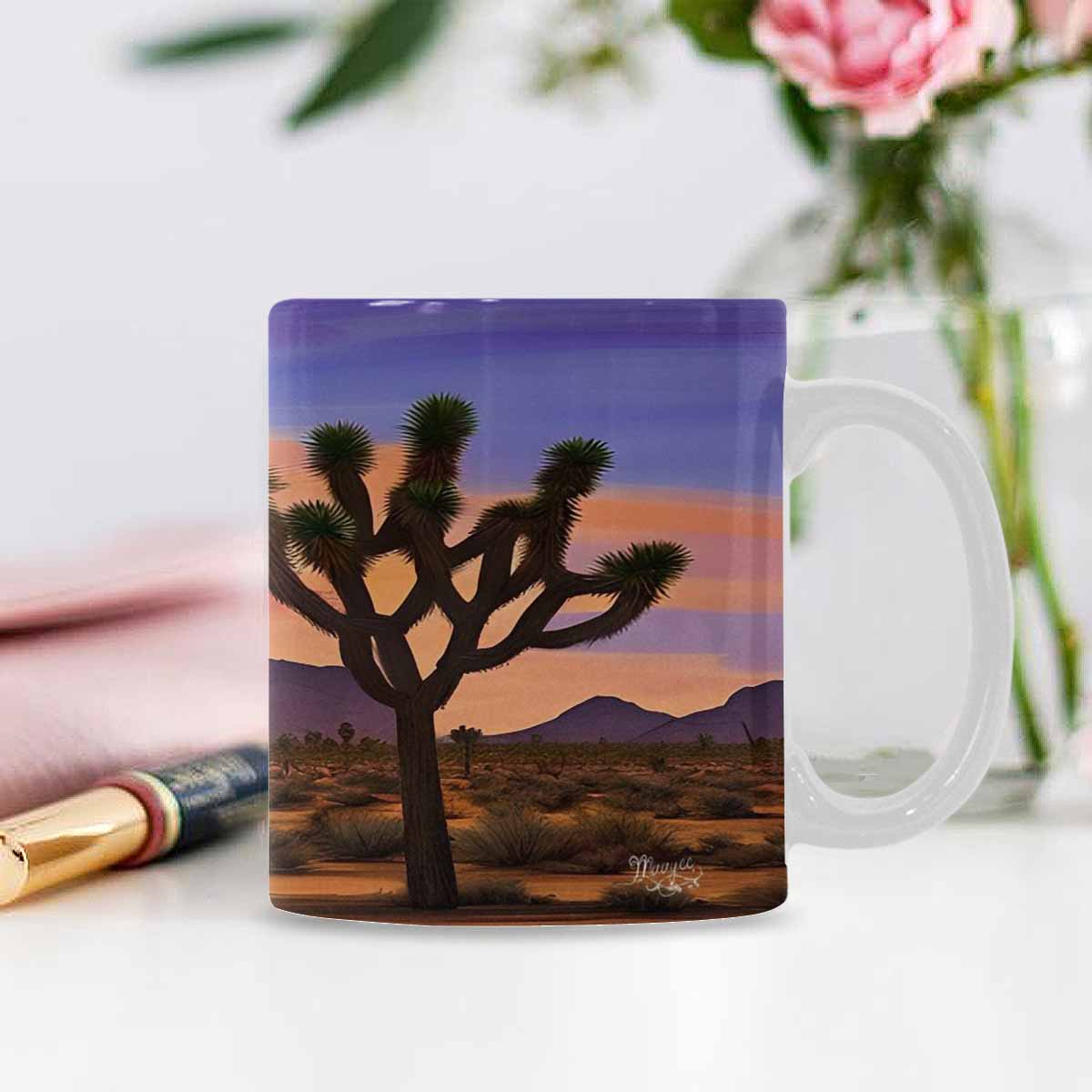 Coffee Mug, tea cup, desert scene, design 1