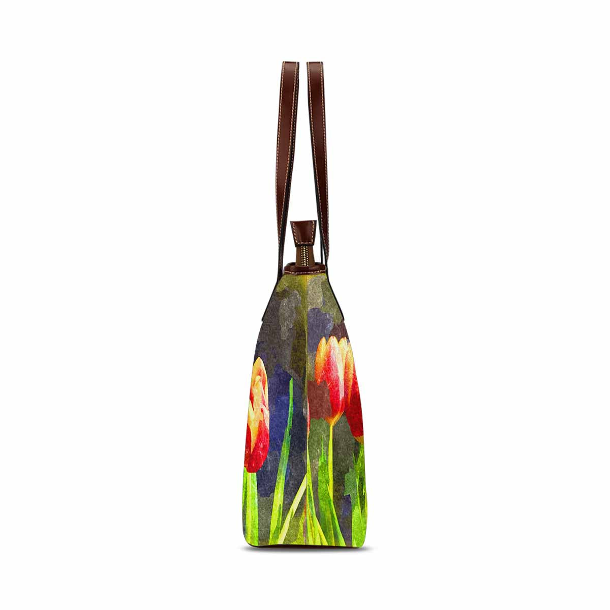 Classic Fabric handbag, watercolor floral, design 255