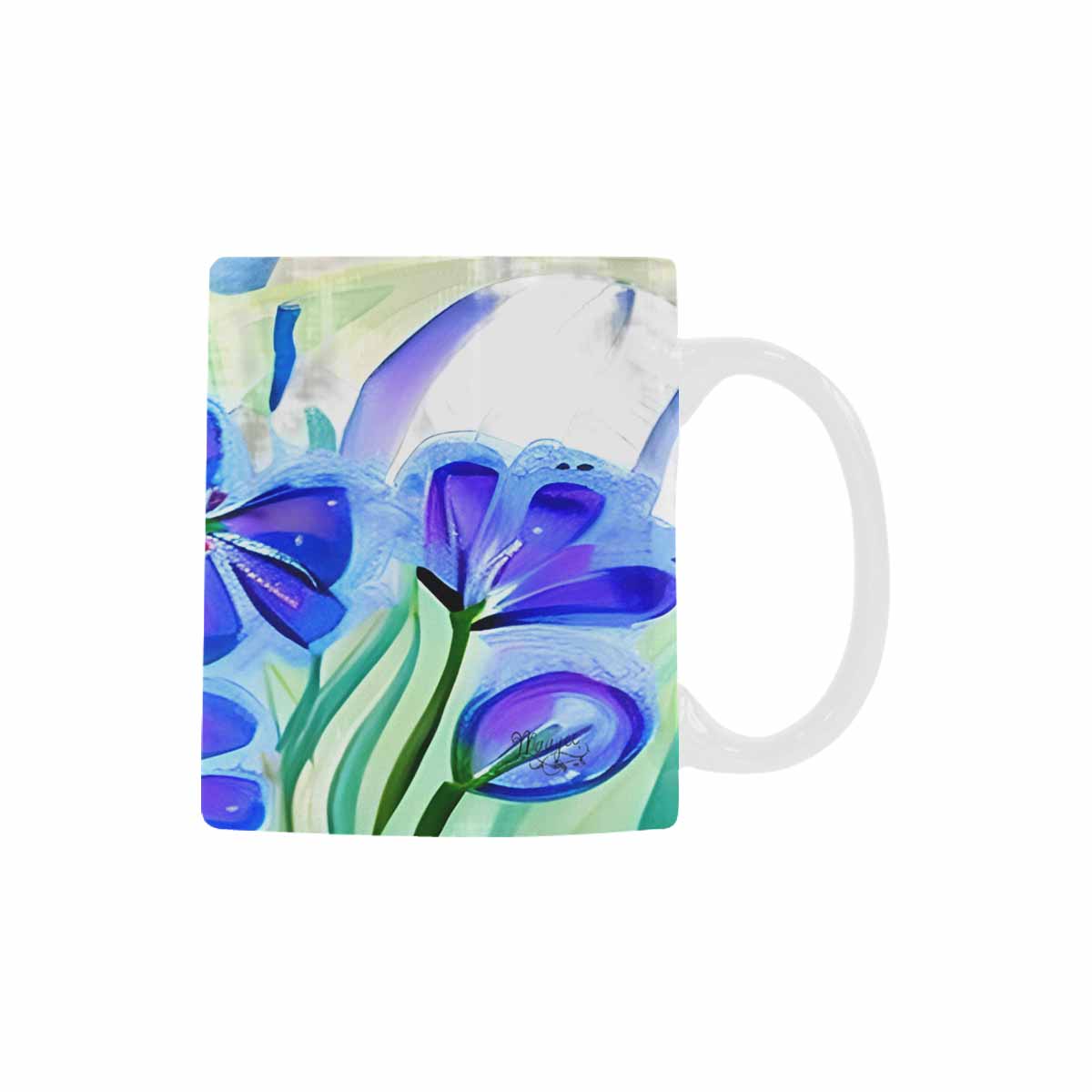 Quality Mug, coffee mug, tea cup, Bright florals, Set 1A, Design 53