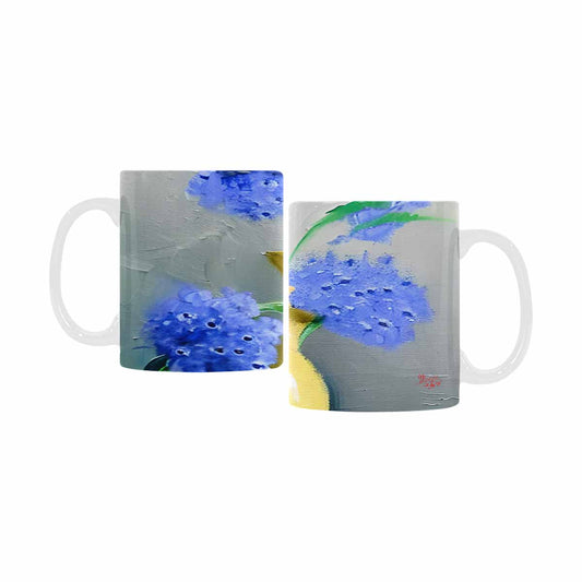 USA made Quality Mug, coffee mug, tea cup, Bright florals, Set 1, Design 167