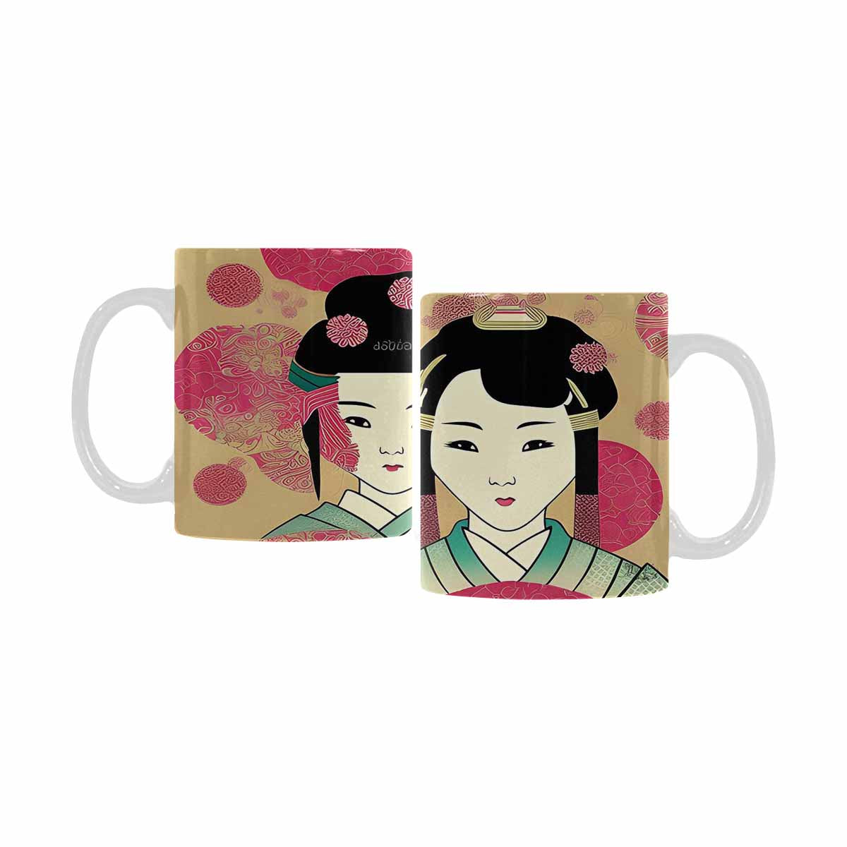 Quality Mug, coffee mug, tea cup, Asian Faces, Design 15