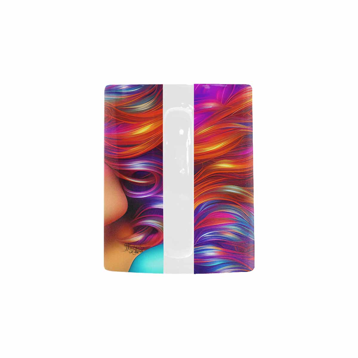 USA, Color Coffee Mug, tea cup, caucasian Face, design 13