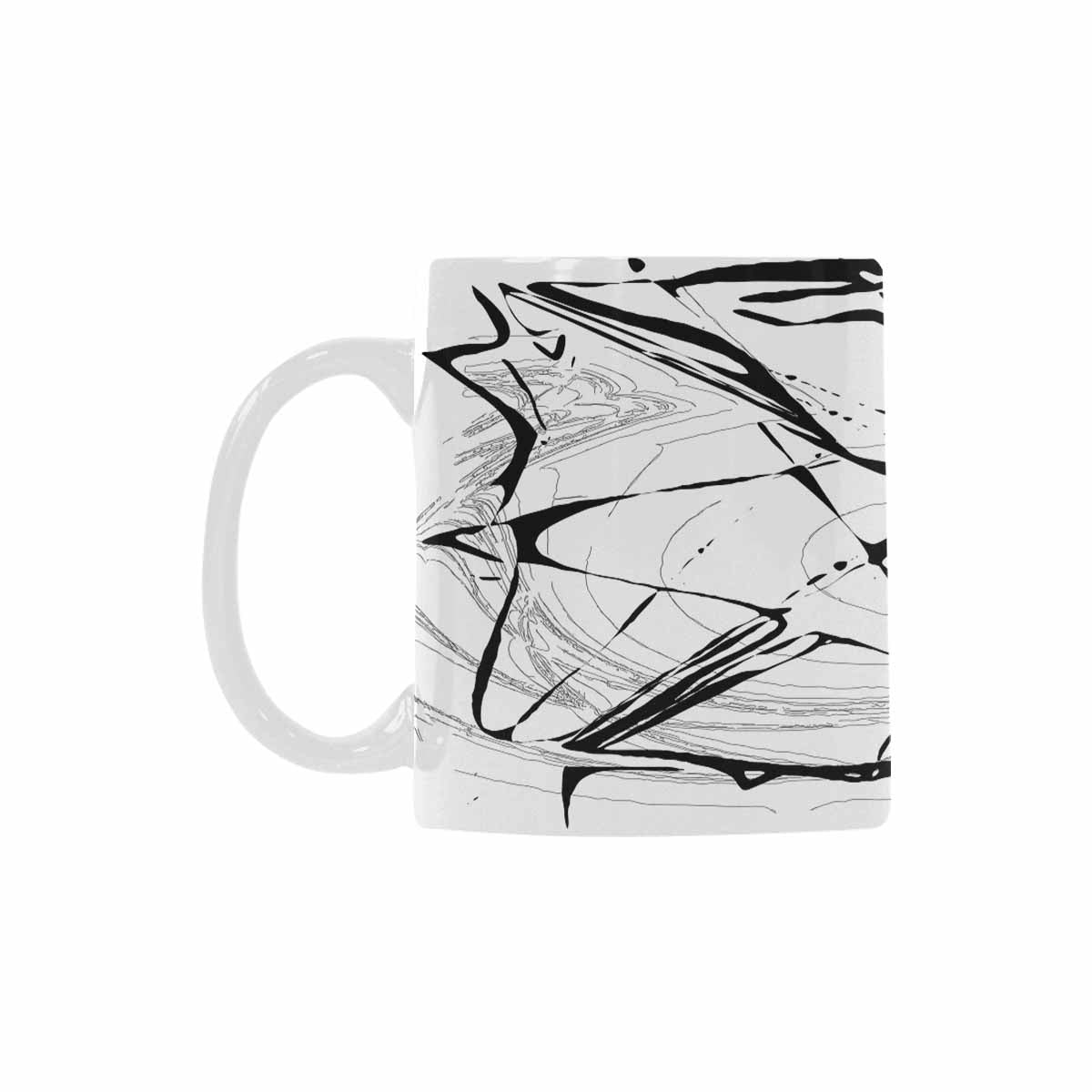 Quality Mug, coffee mug, tea cup, B & W Abstract, Set 1, design 108