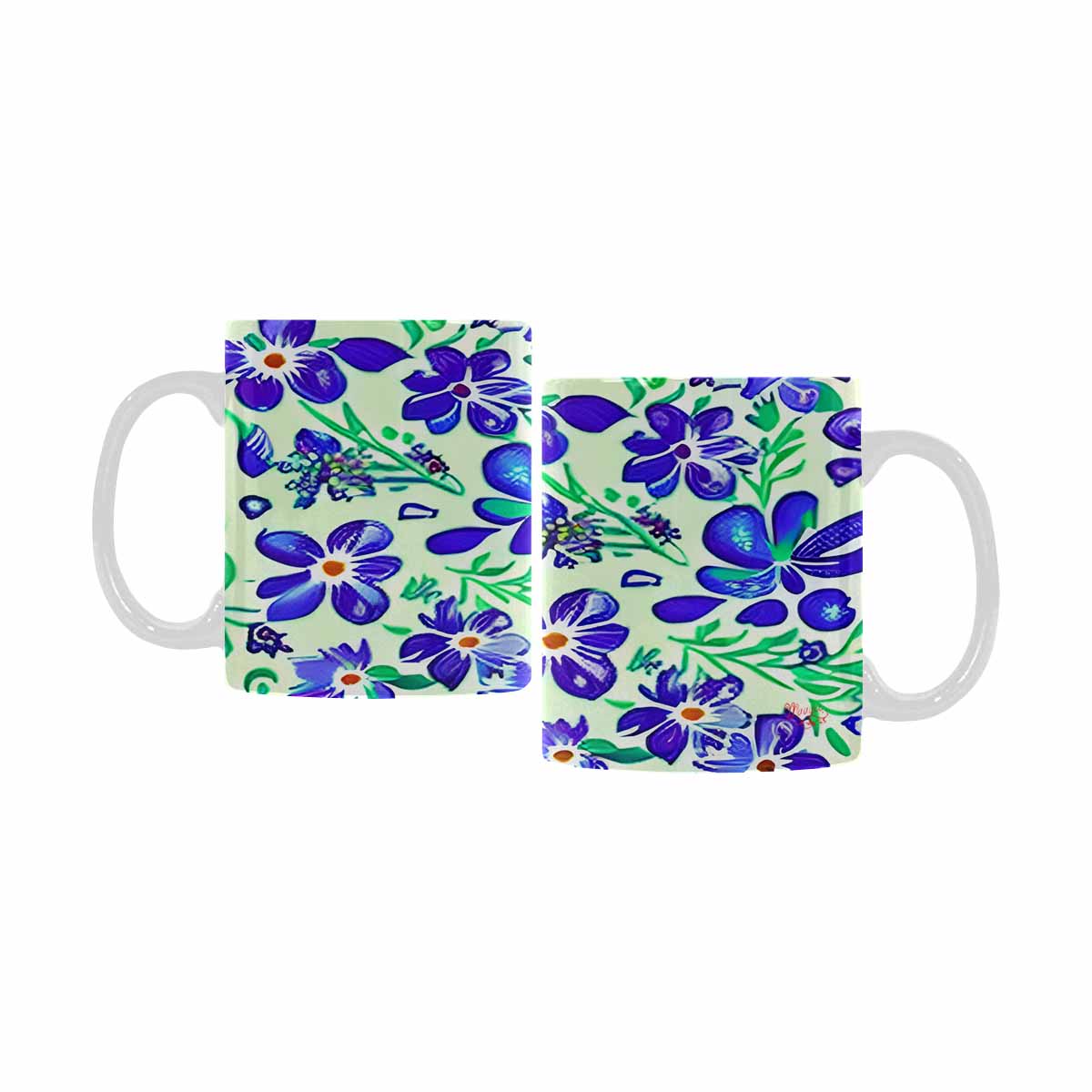 Quality Mug, coffee mug, tea cup, Bright florals, Set 1, Design 120