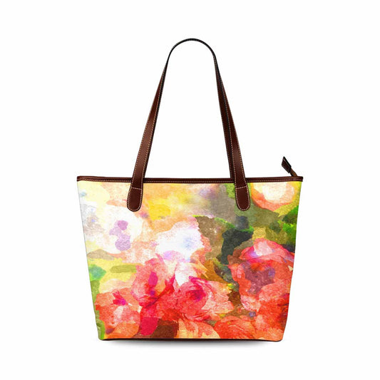 Classic Fabric handbag, watercolor floral, design 232