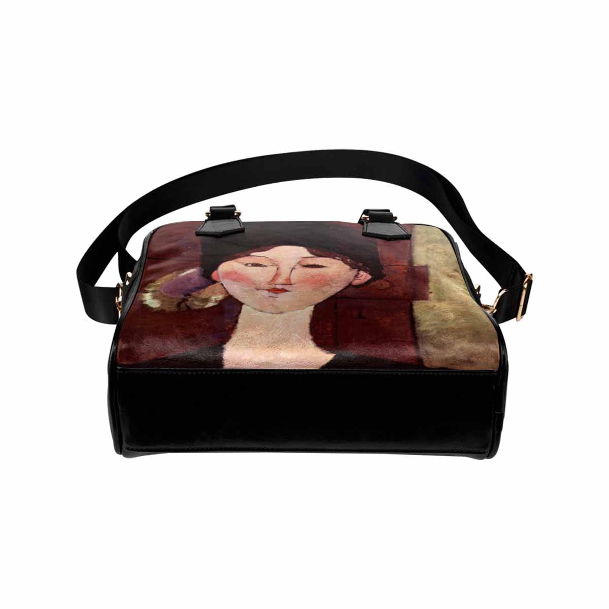 Shoulder PU Leather handbag, Modigliani design, choice of 2 colors, Portrait of Beatrice Hastings