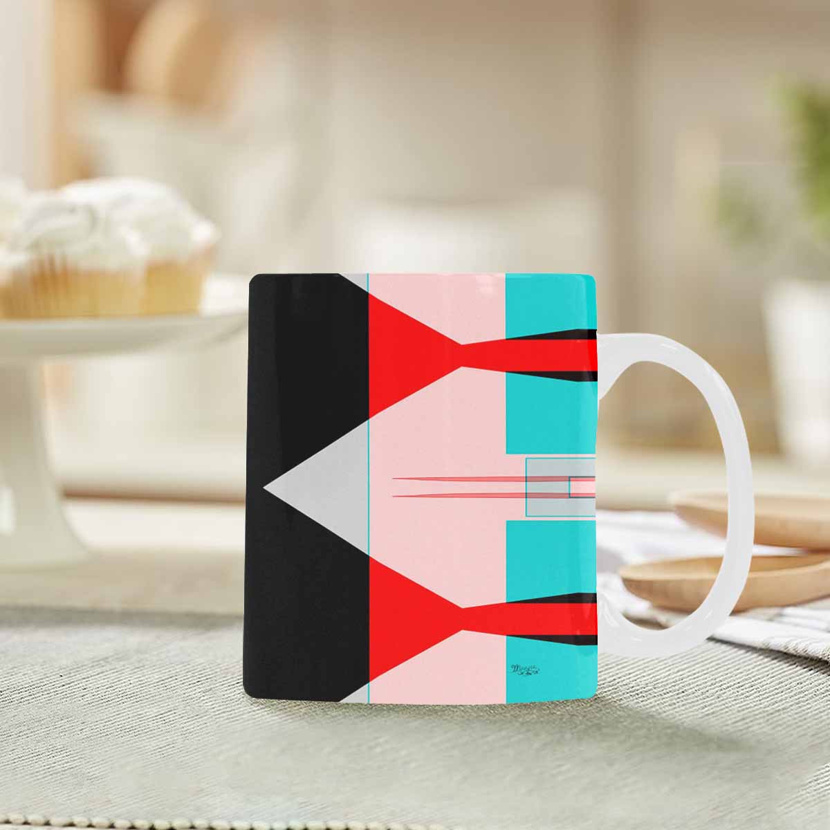 Unique Abstract design coffee mug, set 1, design 129