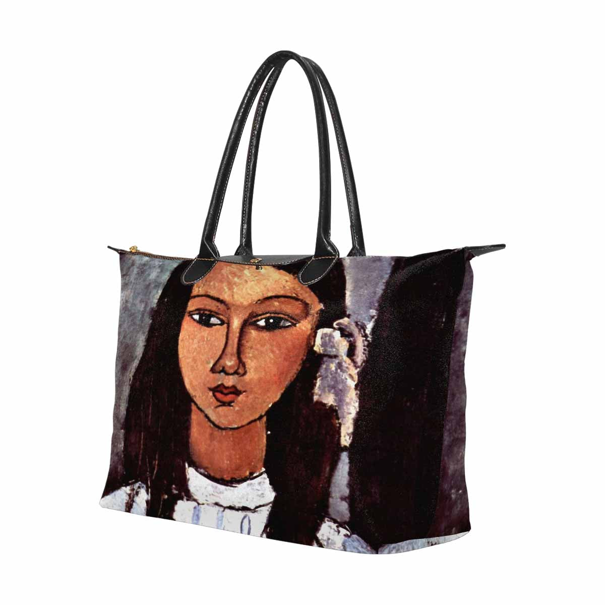 Classic handbag, Modigliani design, choice of 2 colors, Alice