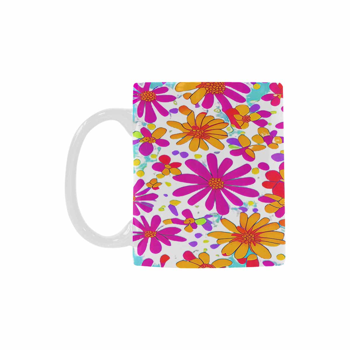 Quality Mug, coffee mug, tea cup, Set 1A, Mixed Floral design 4