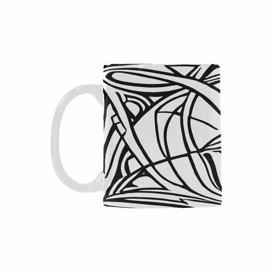 Quality Mug, coffee mug, tea cup, B & W Abstract, Set 1, design 49