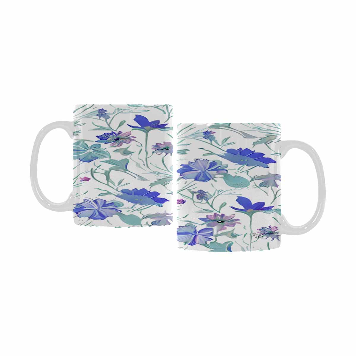 Quality Mug, coffee mug, tea cup, Bright florals, Set 2, design 35