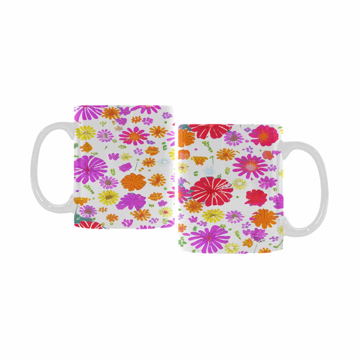 Quality Mug, coffee mug, tea cup, Set 1A, Mixed Floral design 15