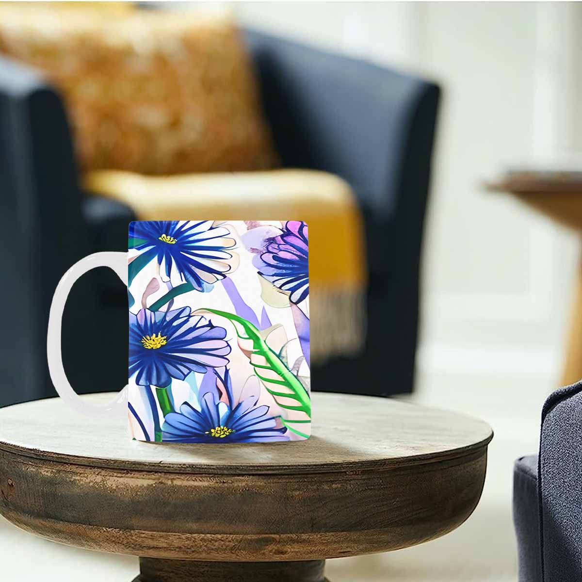 Quality Mug, coffee mug, tea cup, Bright florals, Set 1, Design 42