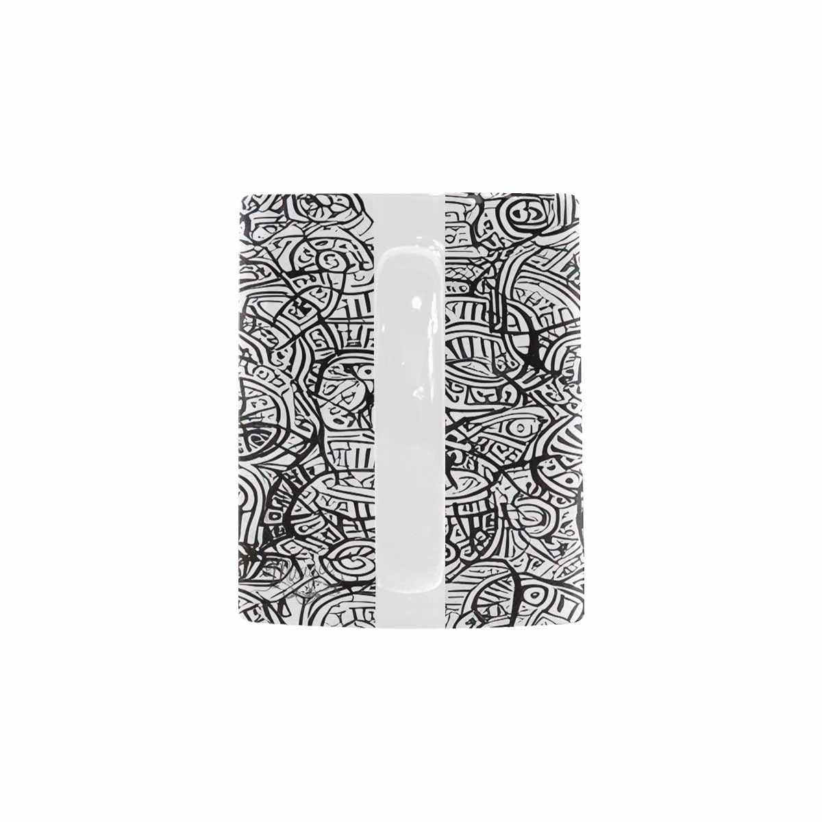 Quality Mug, coffee mug, tea cup, B & W Abstract, Set 1, design 26