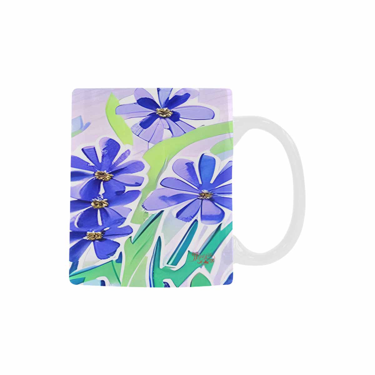 Quality Mug, coffee mug, tea cup, Bright florals, Set 1, Design 44