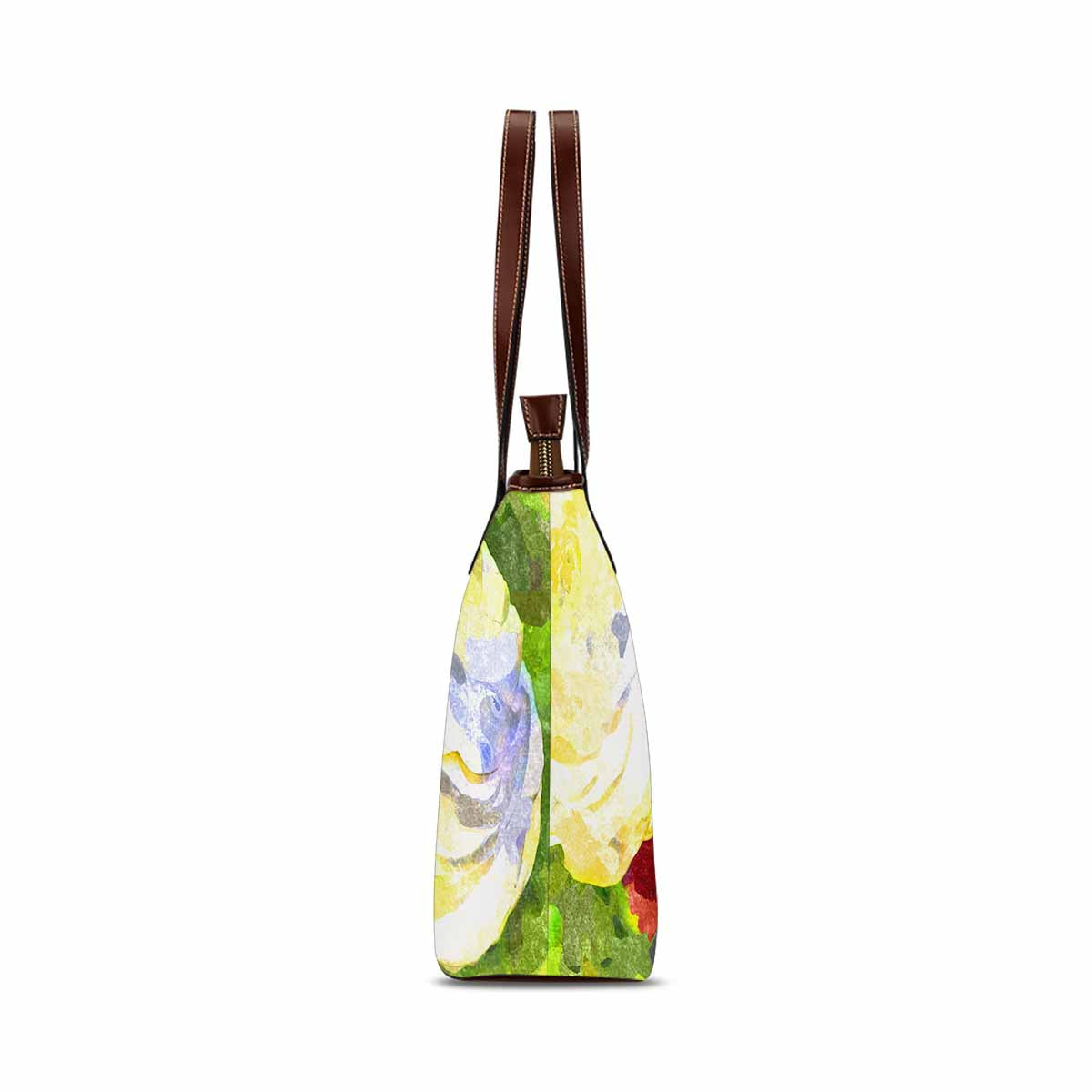 Classic Fabric handbag, watercolor floral, design 213