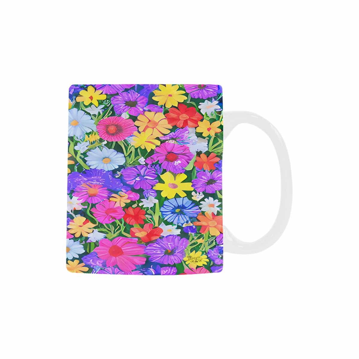 USA made, Quality Mug, coffee mug, tea cup, Set 1, Mixed Floral design 16