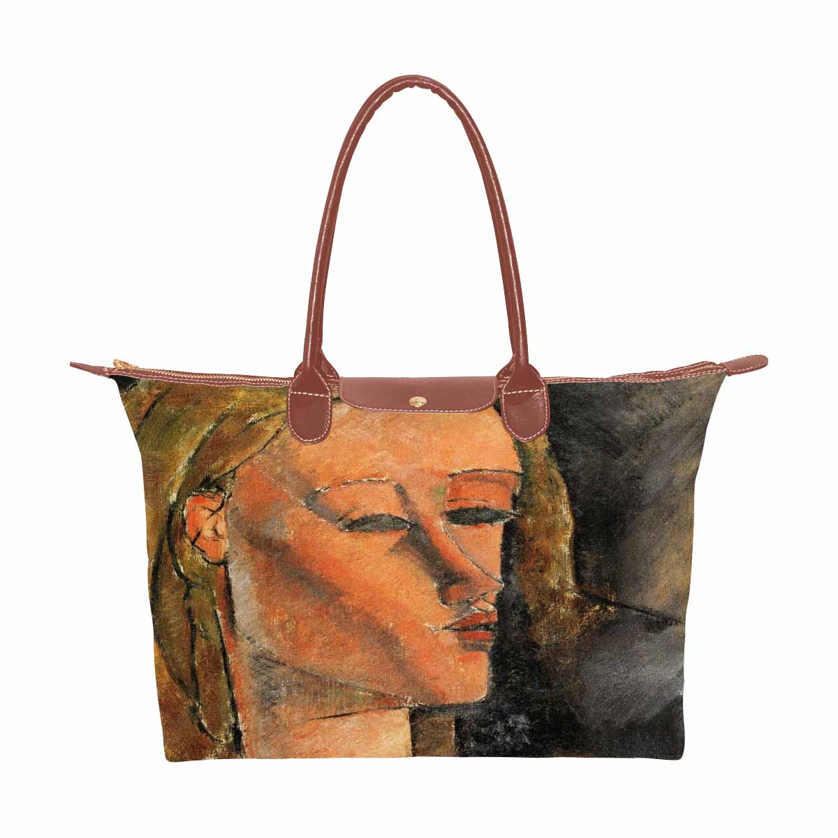 Classic handbag, Modigliani design, choice of 2 colors, Portrait of Beatrice Hastings 3