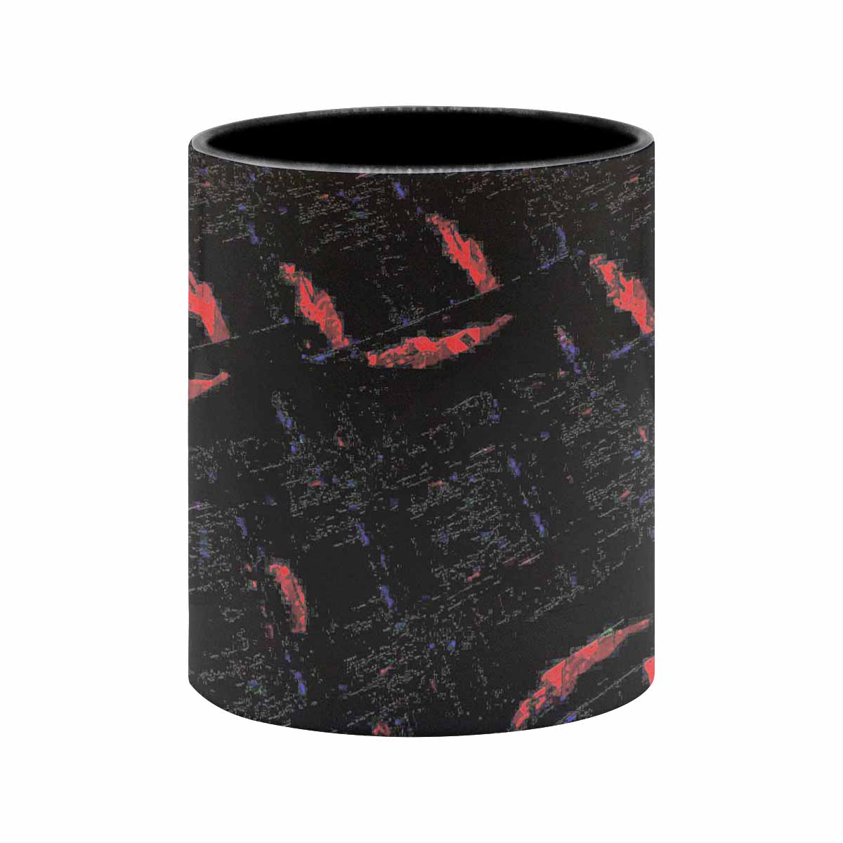 Coffee Mug, tea cup, black core, abstract, design 141