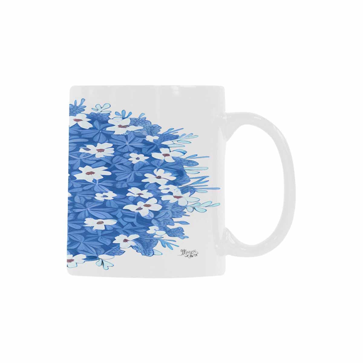 Quality Mug, coffee mug, tea cup, Bright florals, Set 2, design 15