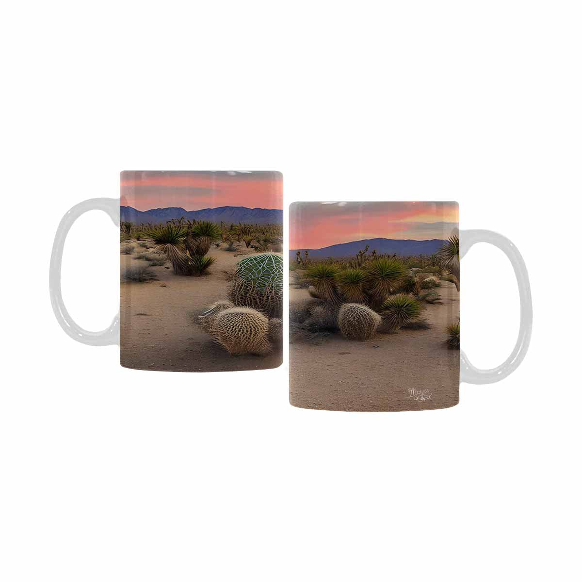 Coffee Mug, tea cup, desert scene, design 79