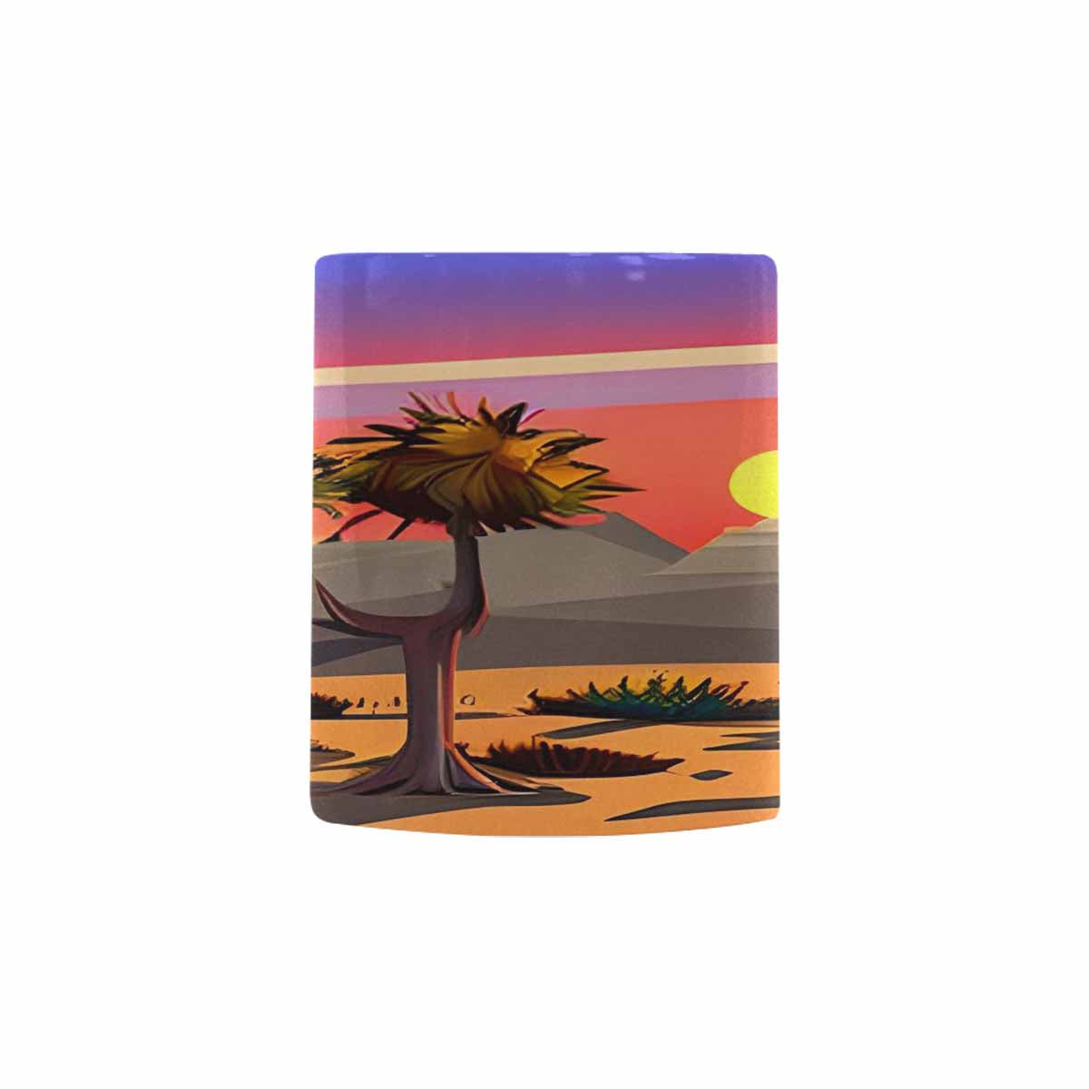 Coffee Mug, tea cup, desert scene, design 39