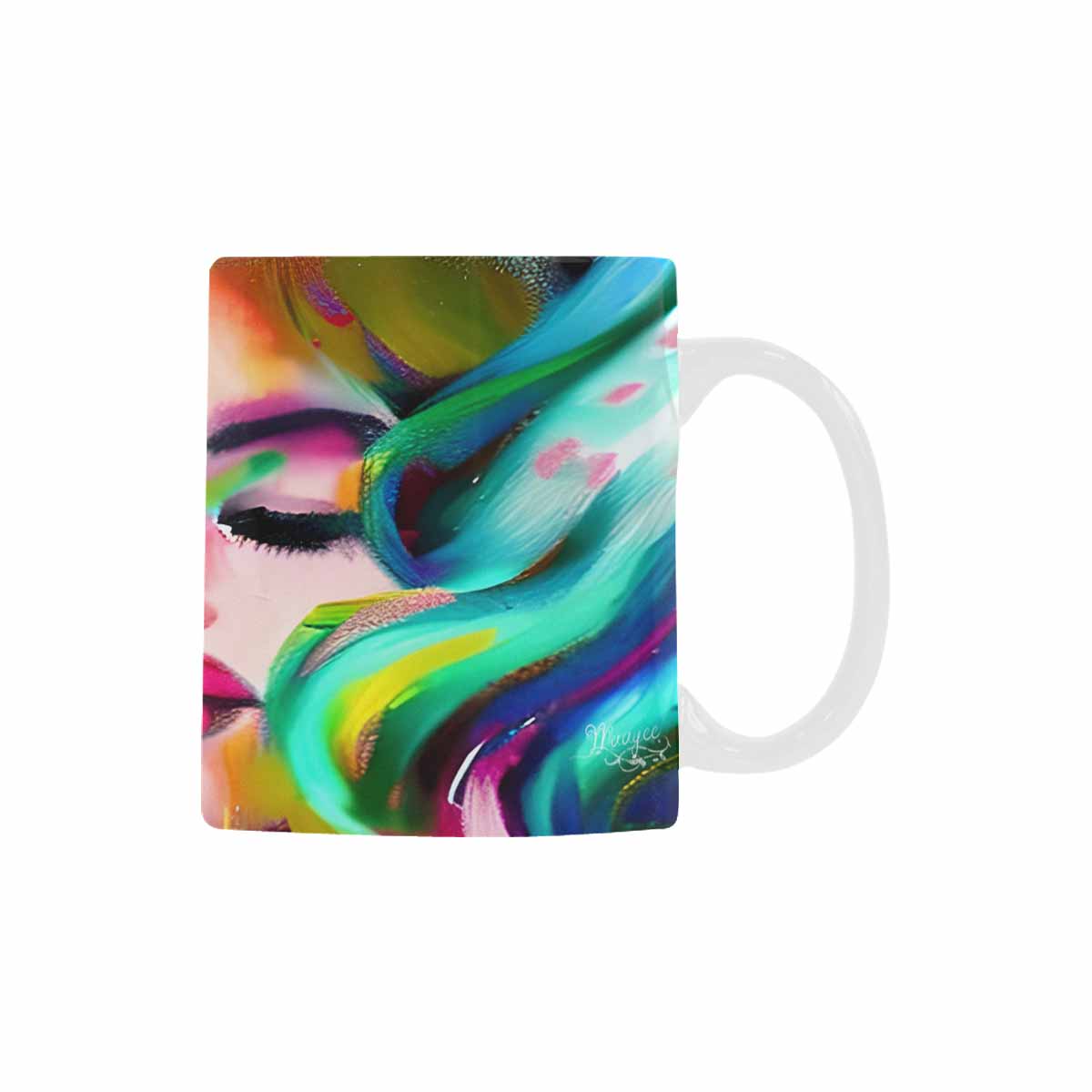 Coffee Mug, tea cup,caucasian Face, design 21