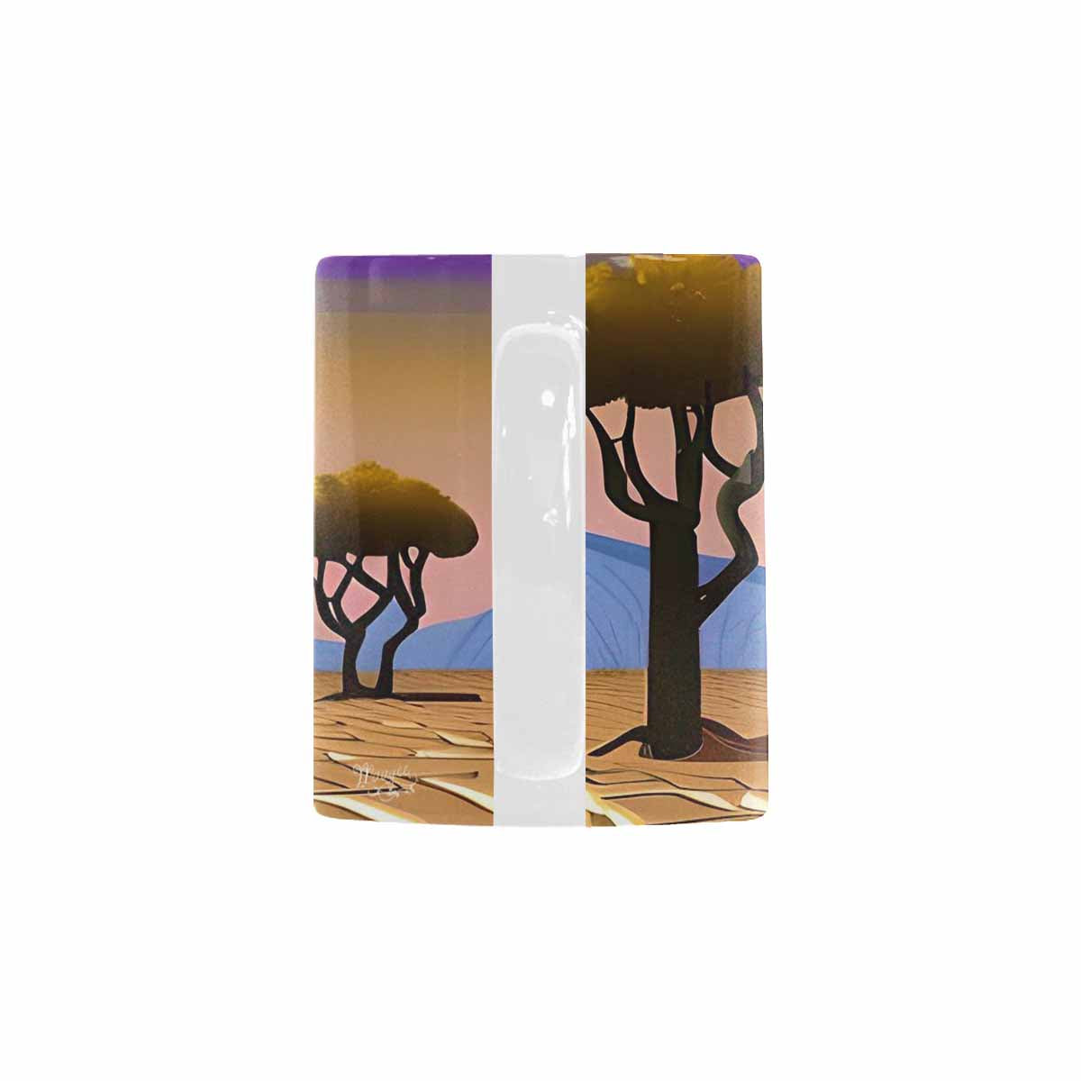 Coffee Mug, tea cup, desert scene, design 29