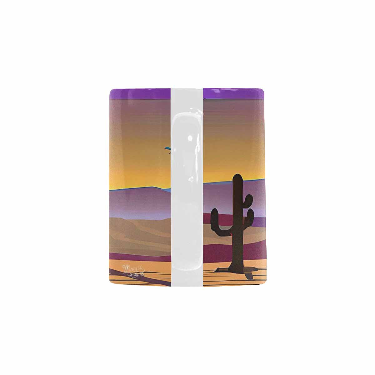 Coffee Mug, tea cup, desert scene, design 43