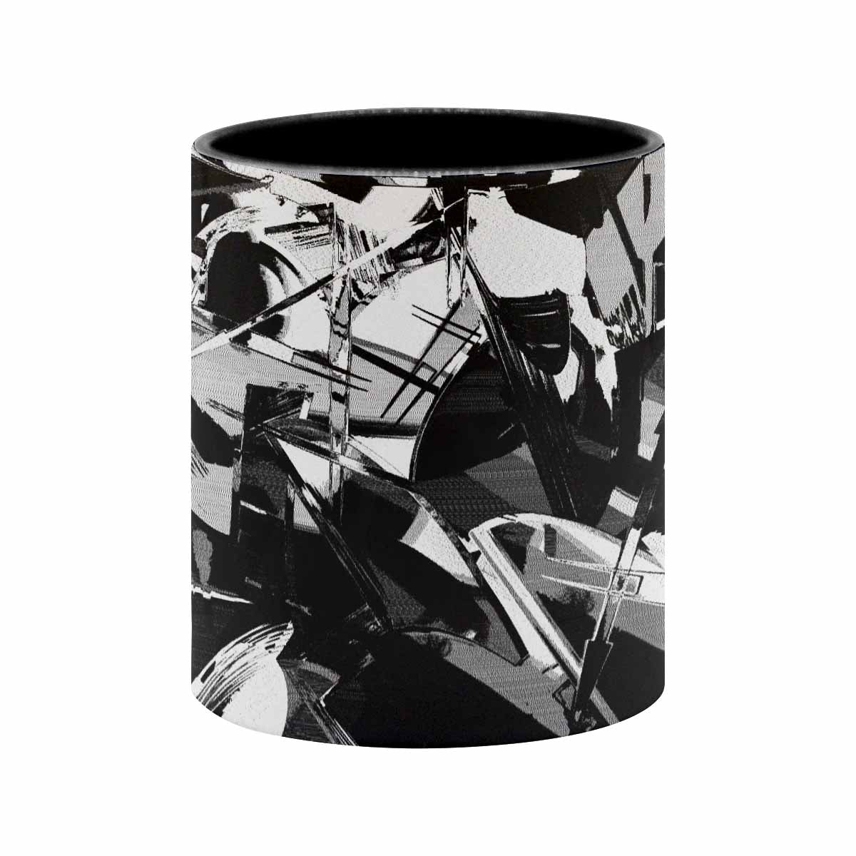 Coffee Mug, tea cup, black core, abstract, design 63