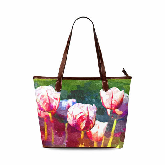 Classic Fabric handbag, watercolor floral, design 272